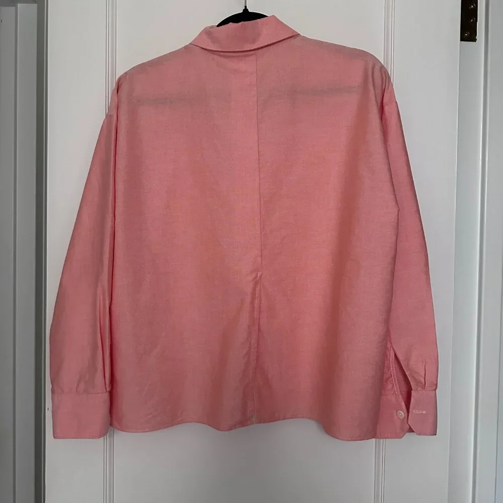 Djerf Avenue Breezy shirt in apricot, size S ~ pre-owned - Picture 5 of 8